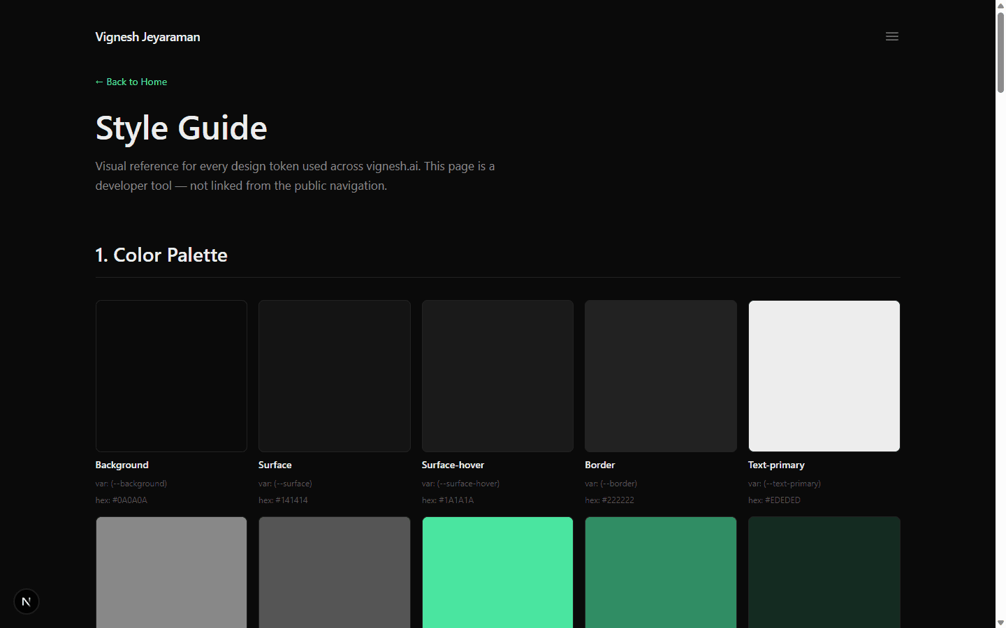 Screenshot of vignesh.ai